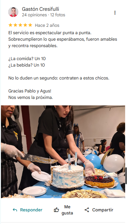 Fotos incluidas en la reseña de Gastón Cresifulli